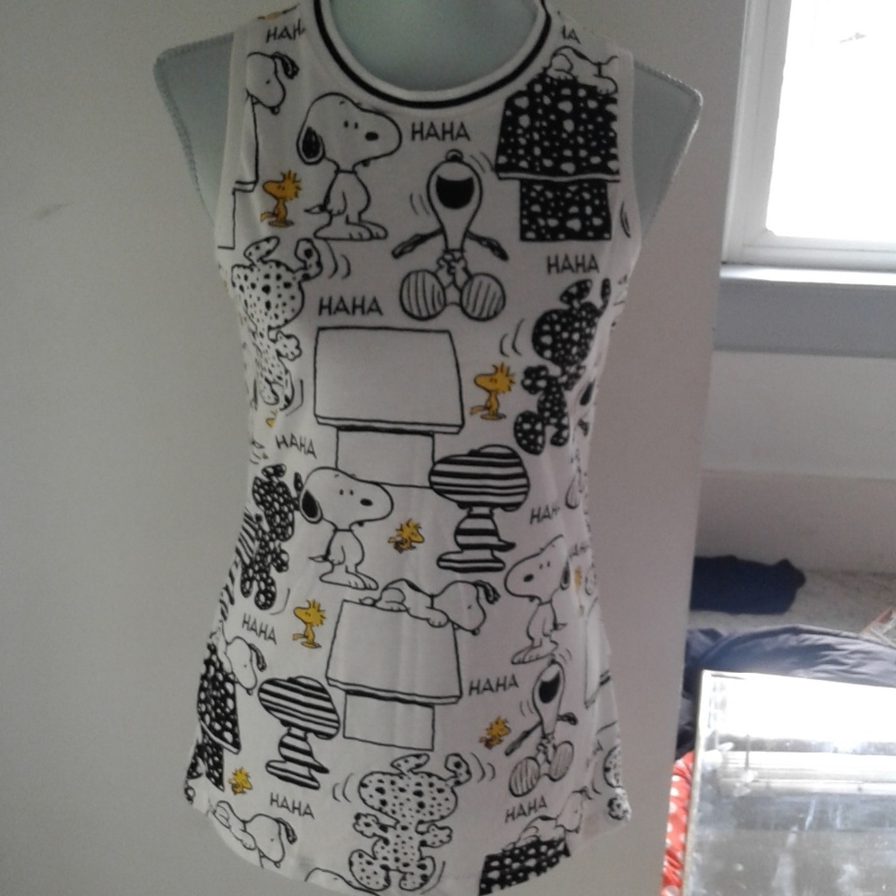 #26 Mighty Fine Peanuts Print Tank Top